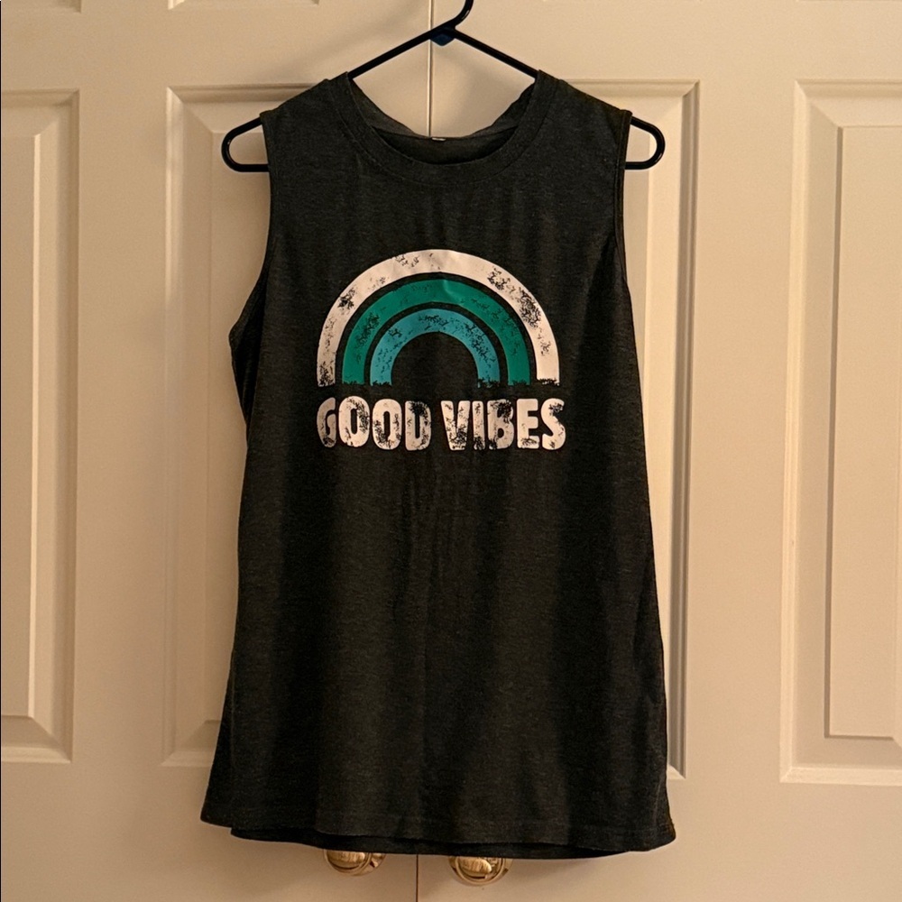 Women’s Sleeveless 'Good Vibes' Tank
